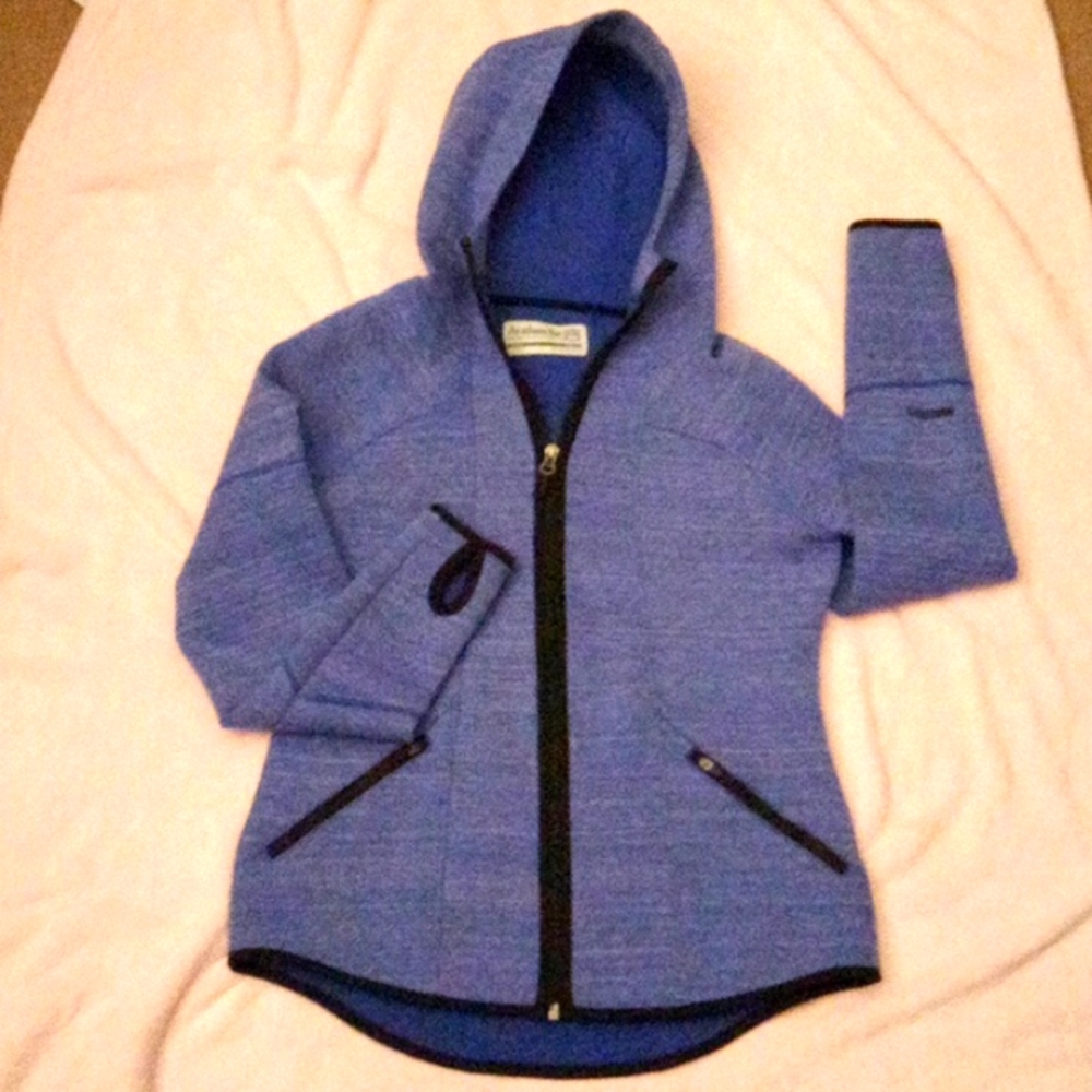 WOMENS SZ M BLUE AVALANCHE HOODED JACKET